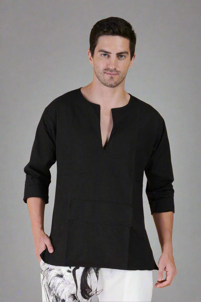 Plain Body fit Cotton Kurta - Nirmal Online