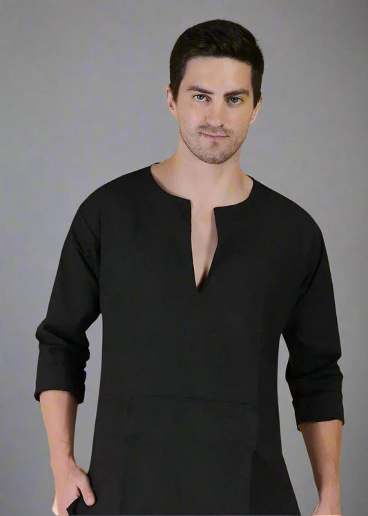 Plain Body fit Cotton Kurta