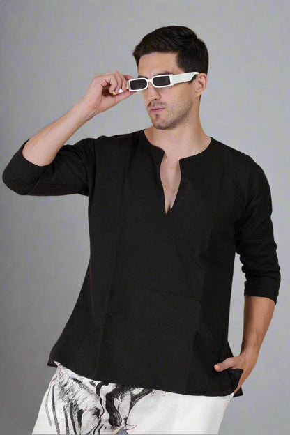 Plain Body fit Cotton Kurta