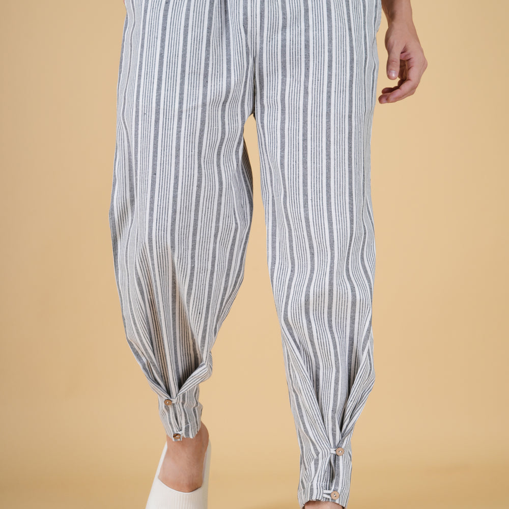 Grey Stripe Jogger Pajama