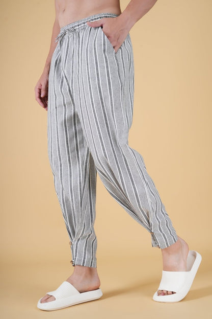 Grey Stripe Jogger Pajama