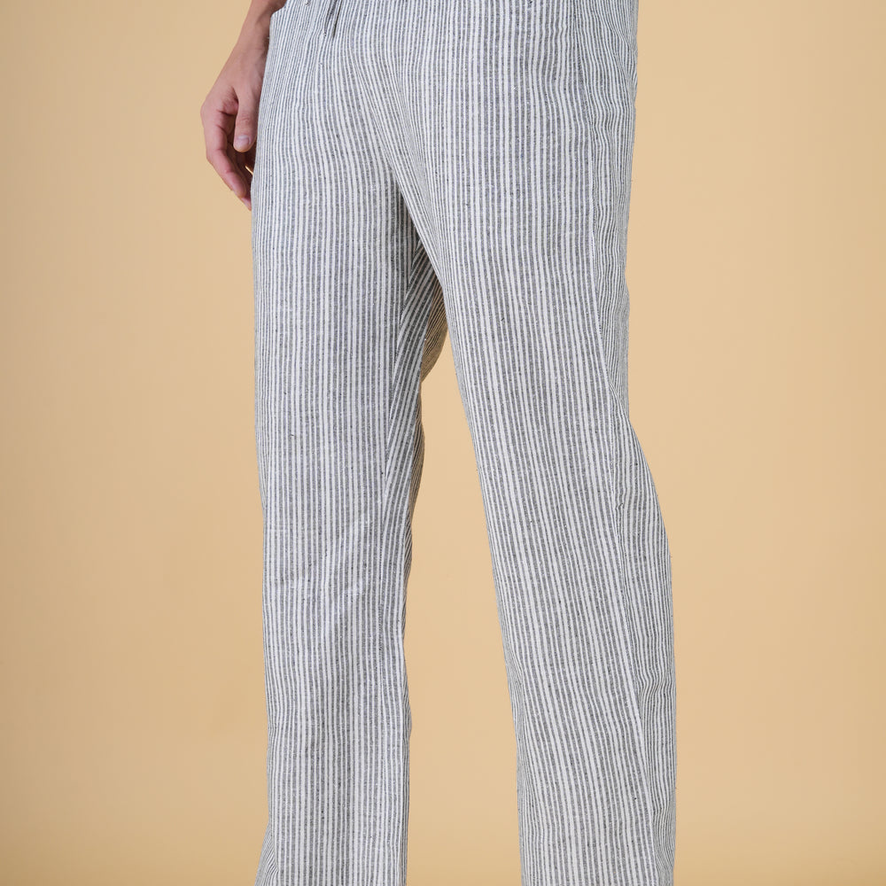 
                      
                        Grey Stripe Pajama
                      
                    