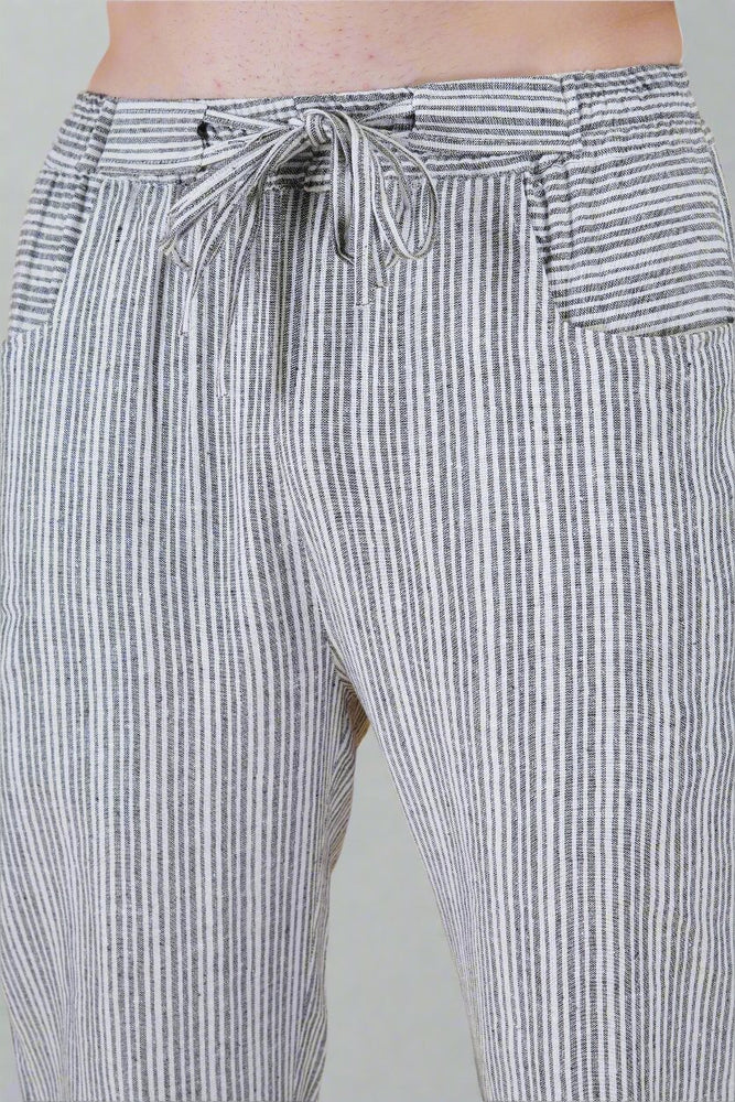 
                      
                        Grey Line yarn dyed Straight Pajama
                      
                    