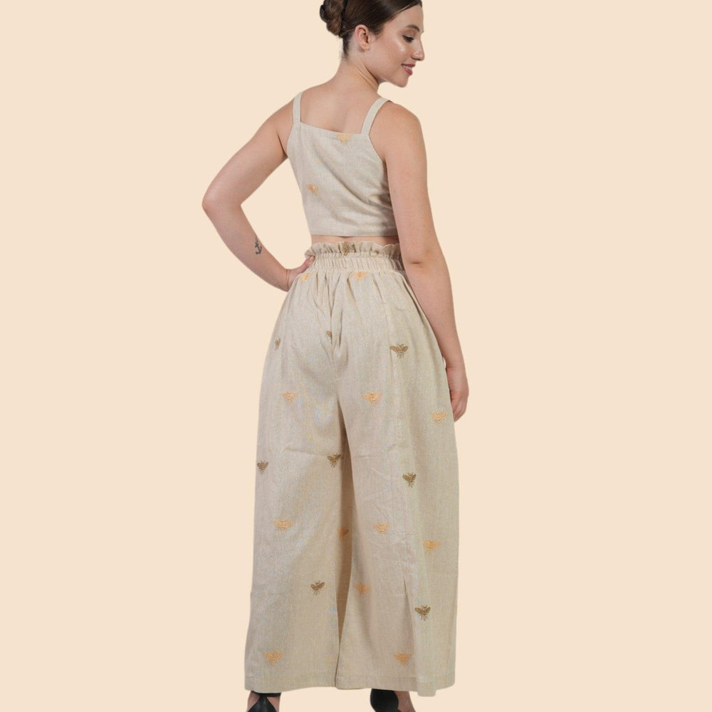 
                      
                        Women honey bee embroidered spaghetti top
                      
                    