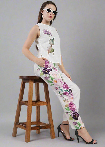 Elastic Waist Poly Linen Trousers For Effortless Style