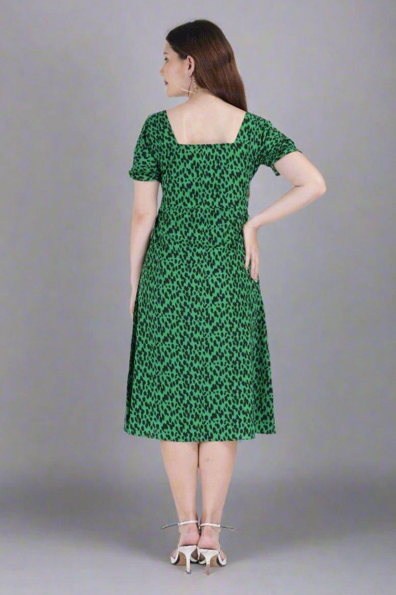 Emerald Panther Midi Dress Nirmal Online Emerald Panther Midi Dress Nirmal Online