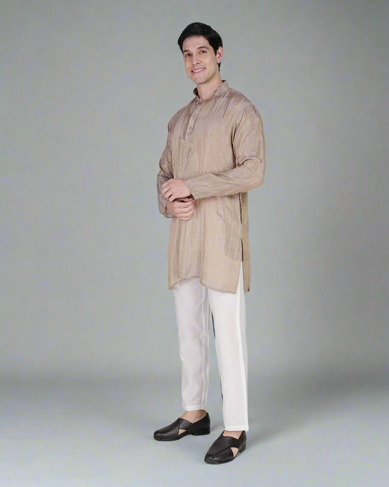 
                      
                        Golden Aura Kurta & Pajama Set
                      
                    