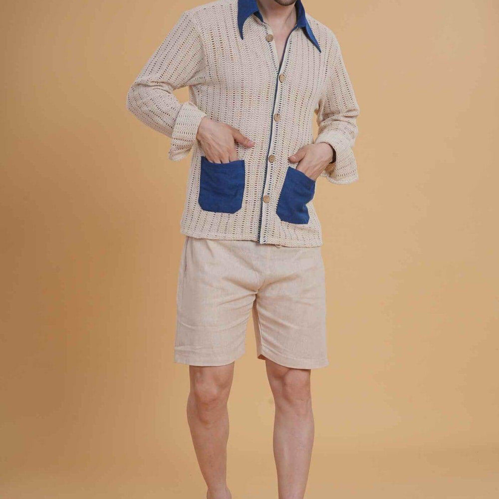 
                      
                        Crochet Calm Shirt & Short Set
                      
                    