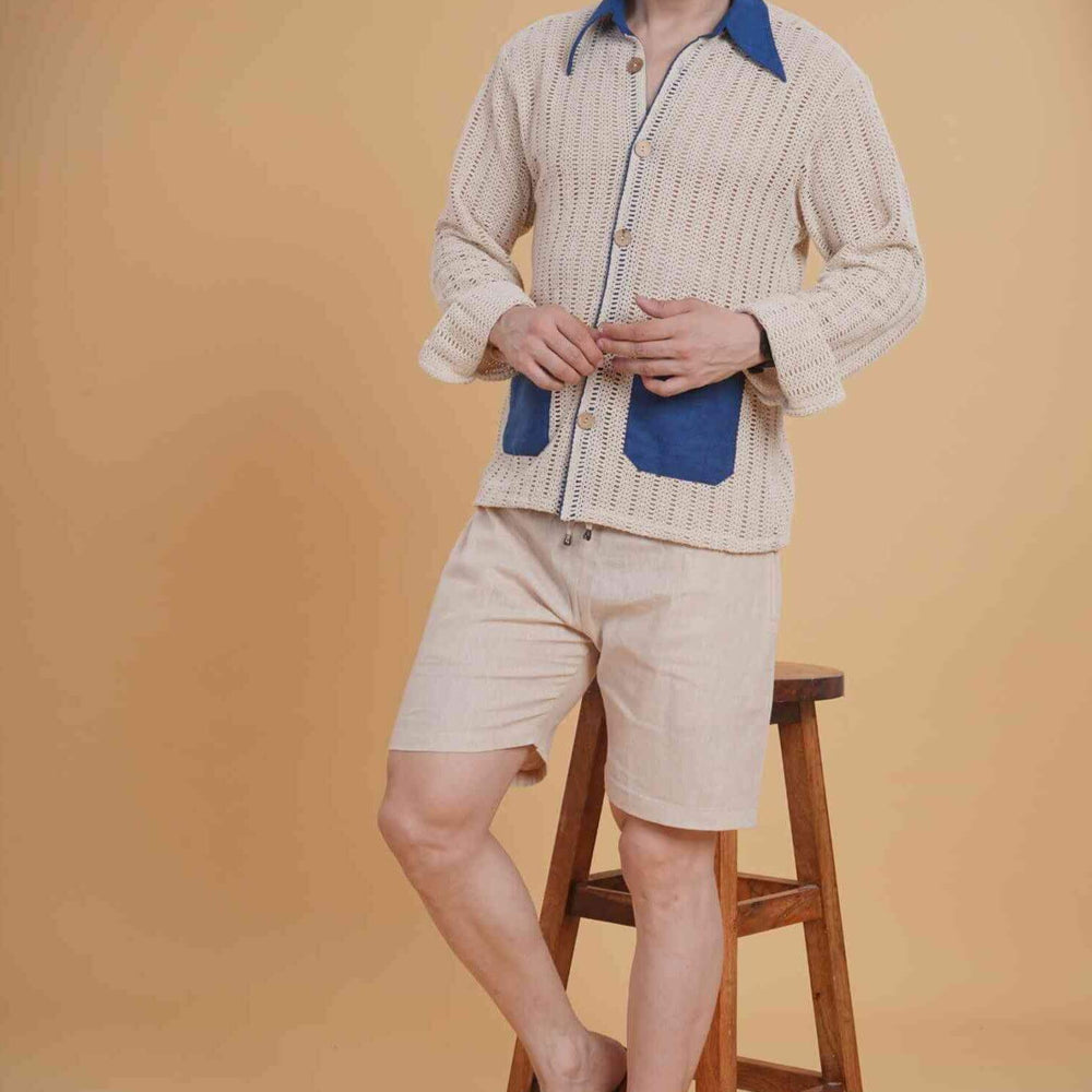 Crochet Calm Shirt & Short Set
