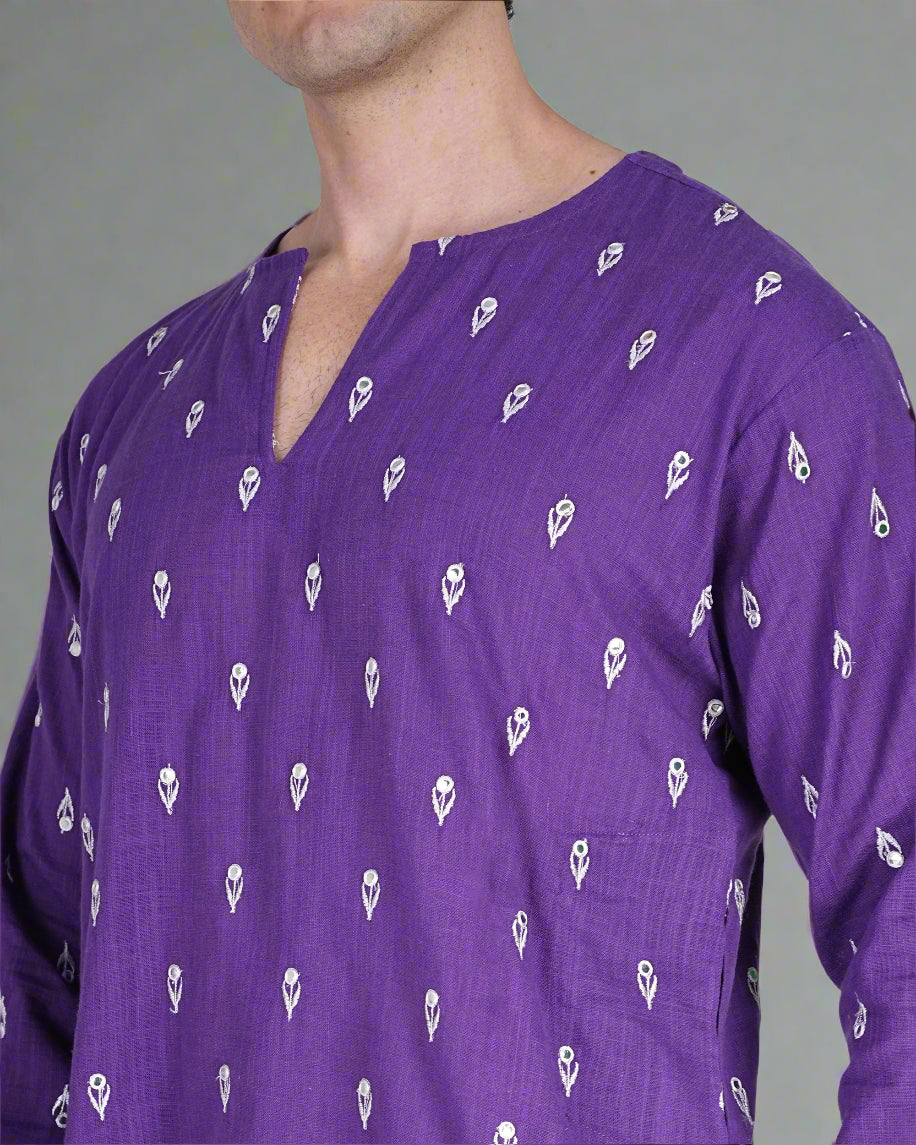 Purple Grace Kurta & Pajama Set