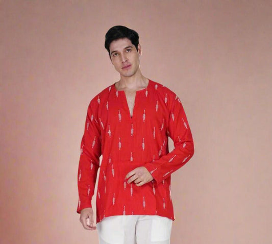 Crimson Charm Kurta