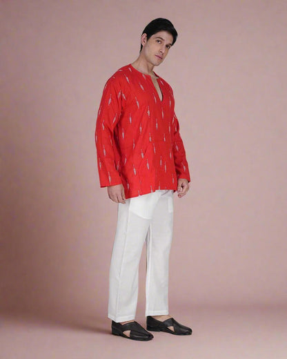 Red Grace Kurta