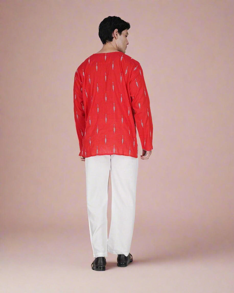 
                      
                        Crimson Charm Kurta
                      
                    