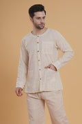 Cream Hakoba Cotton Co-ord Set