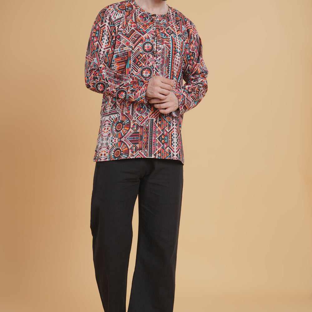 Boho Blaze Kurta Pajama Set