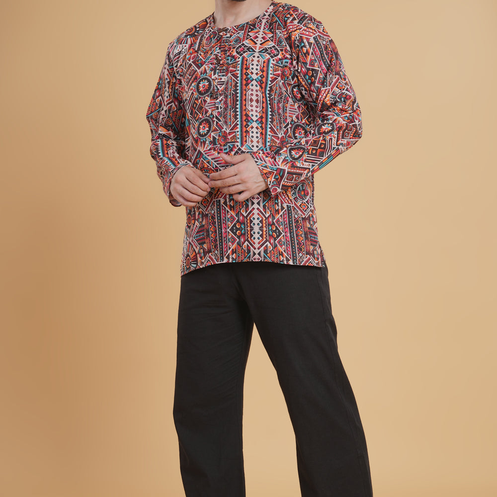 Boho Blaze Kurta Pajama Set