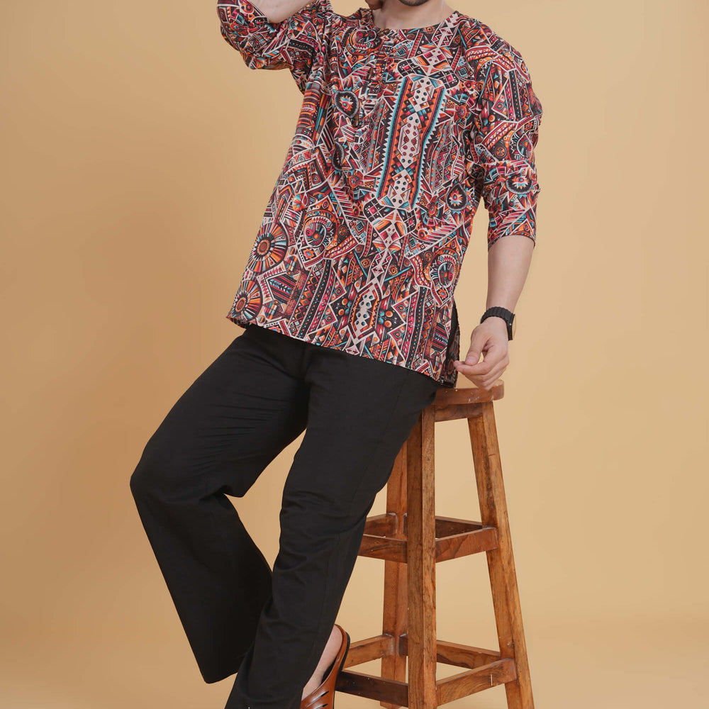Boho Blaze Kurta Pajama Set