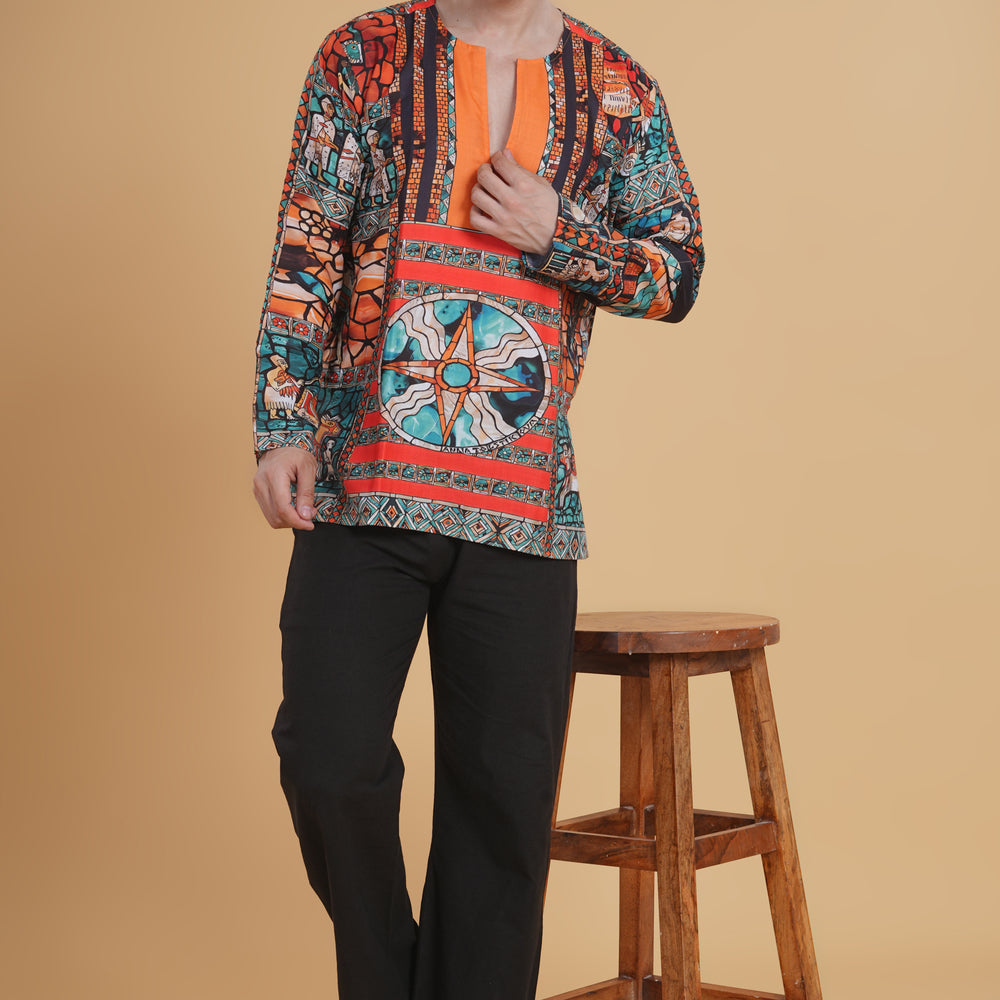 Boho Tribal  Vibe Kurta Pajama set