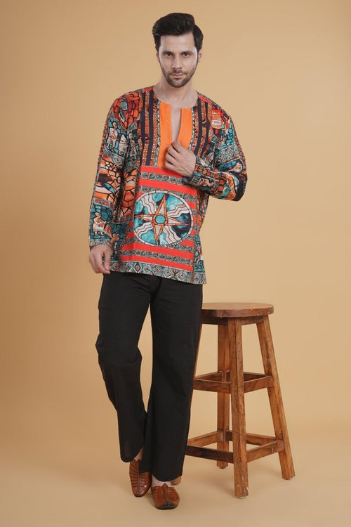 Boho Tribal Vibe Classic Black Relax Fit Pajama