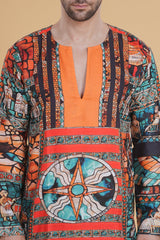 Boho Tribal  Vibe  Cotton Kurta
