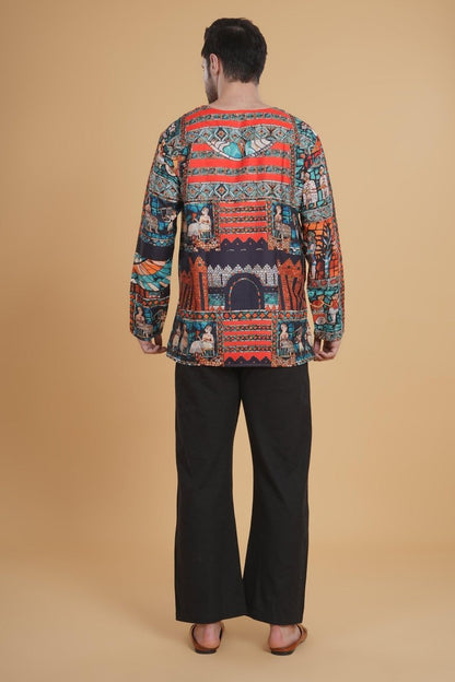 Boho Tribal  Vibe  Cotton Kurta