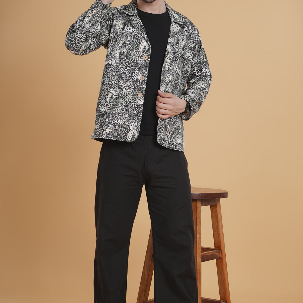 Nocturne Leopard Blazer Set