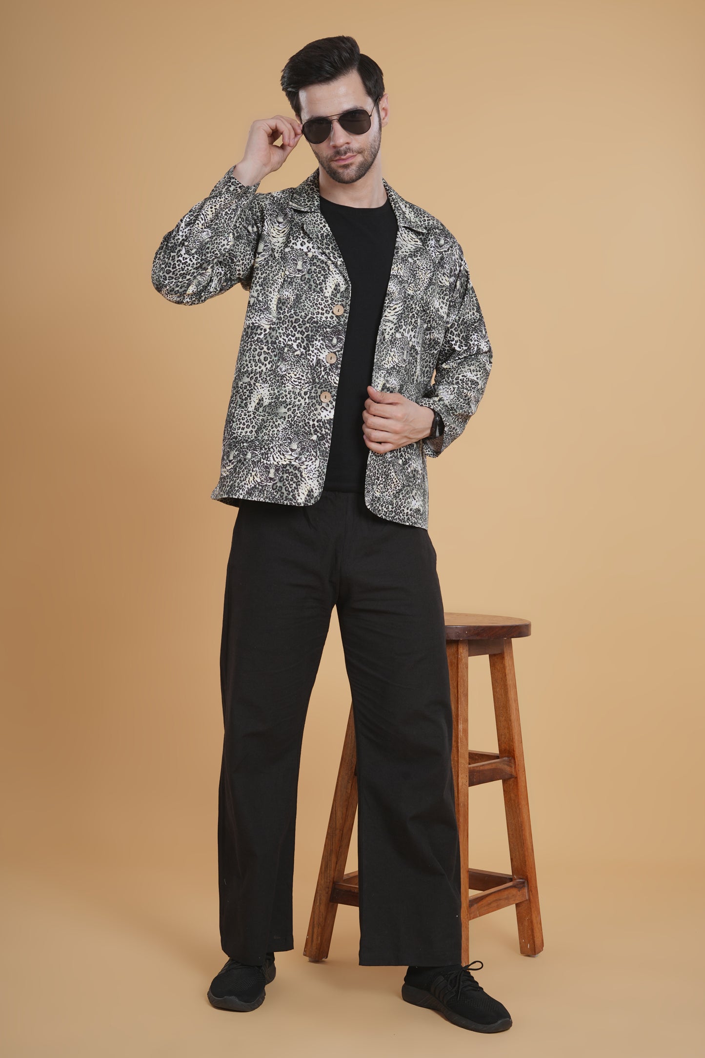 Nocturne Leopard Blazer Set