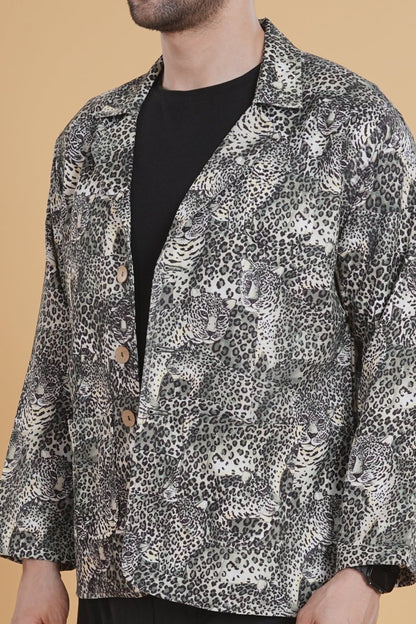 Nocturne Leopard Blazer
