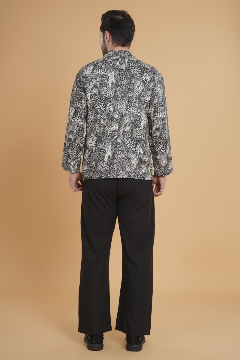 Nocturne Leopard Blazer - Nirmal Online