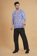 Indigo Shibori Comfort Kurta Pajama Set