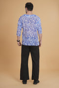 Indigo Shibori Comfort Kurta Pajama Set