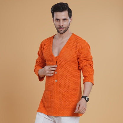Soleil Crochet Drapes Kurta
