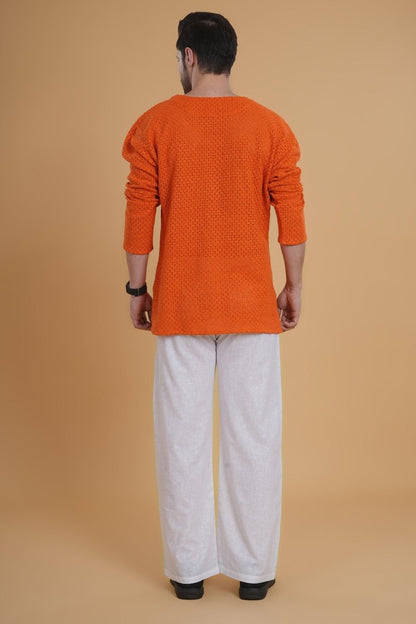 Soleil Crochet Drapes Kurta