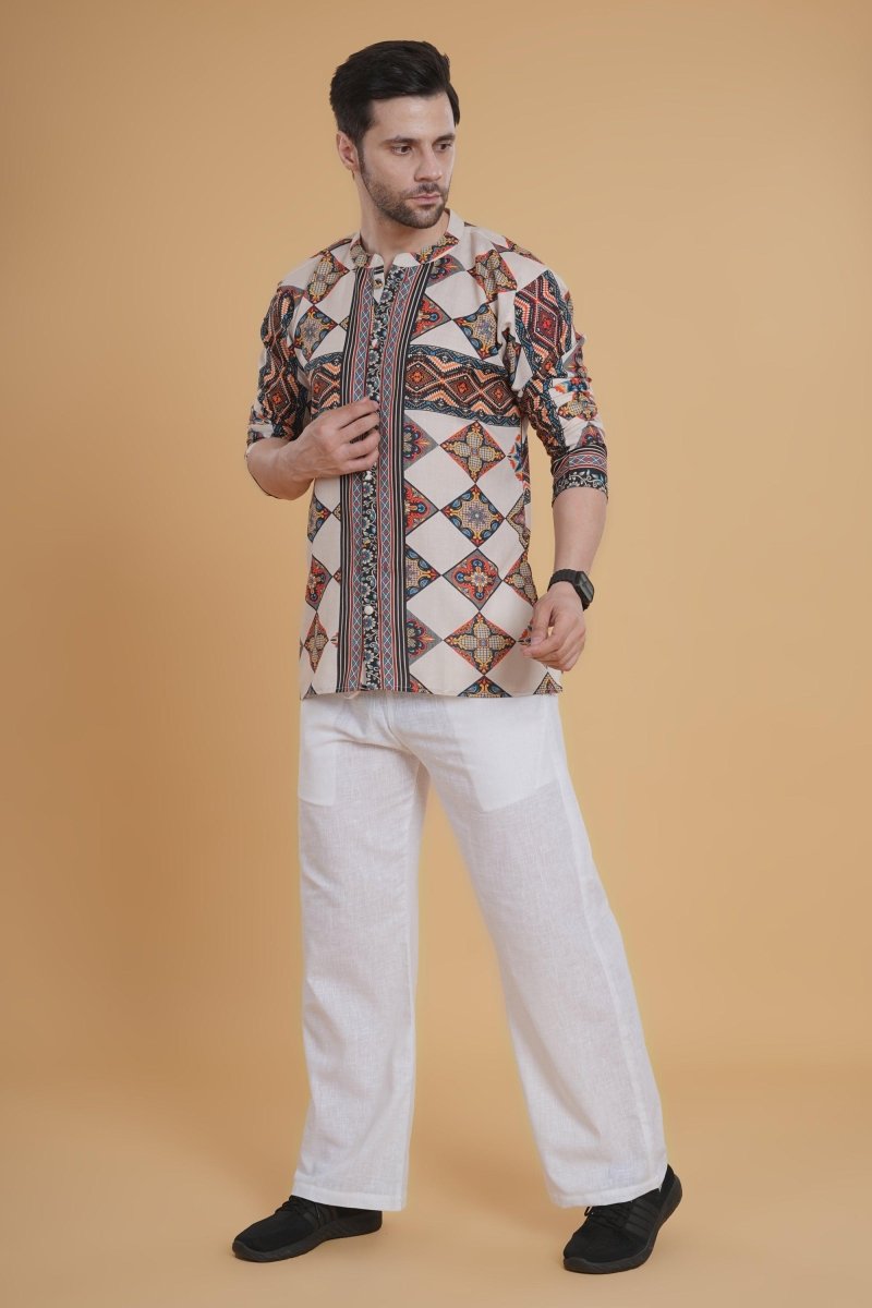 Nomadic Vibe Aztec Kurta - Nirmal Online