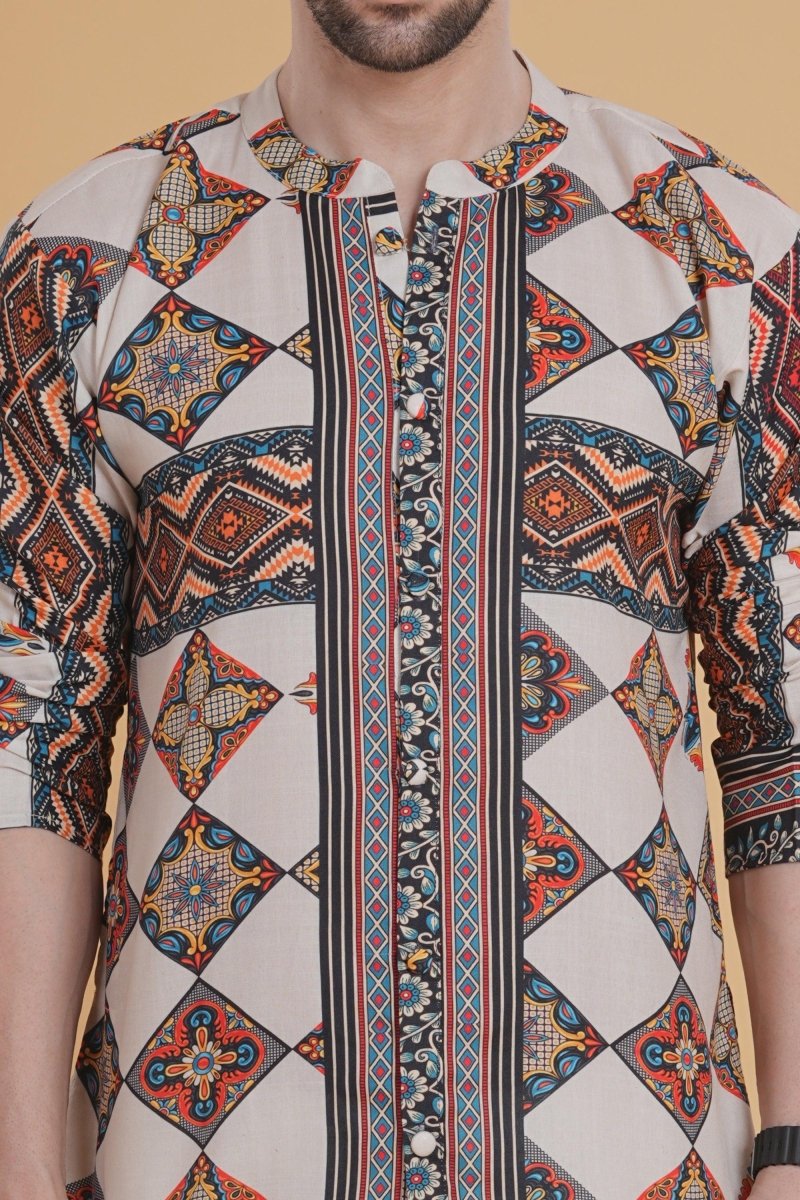 Nomadic Vibe Aztec Kurta - Nirmal Online