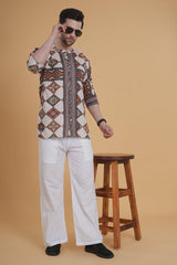 Nomadic Vibe Aztec Kurta Set