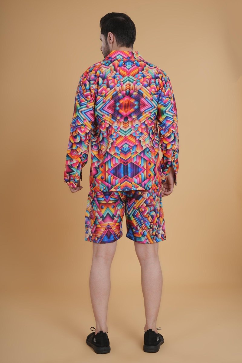 Multicolor Infinity Cube  Blazer