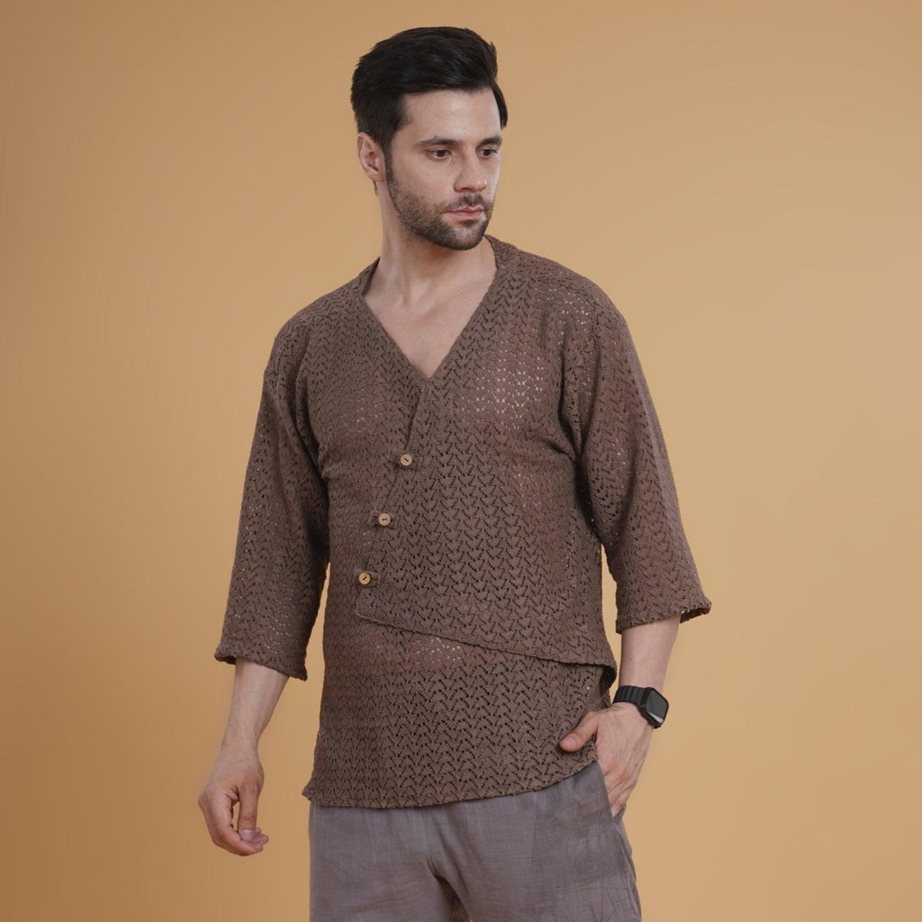 Clay Fold Crochet Kurta