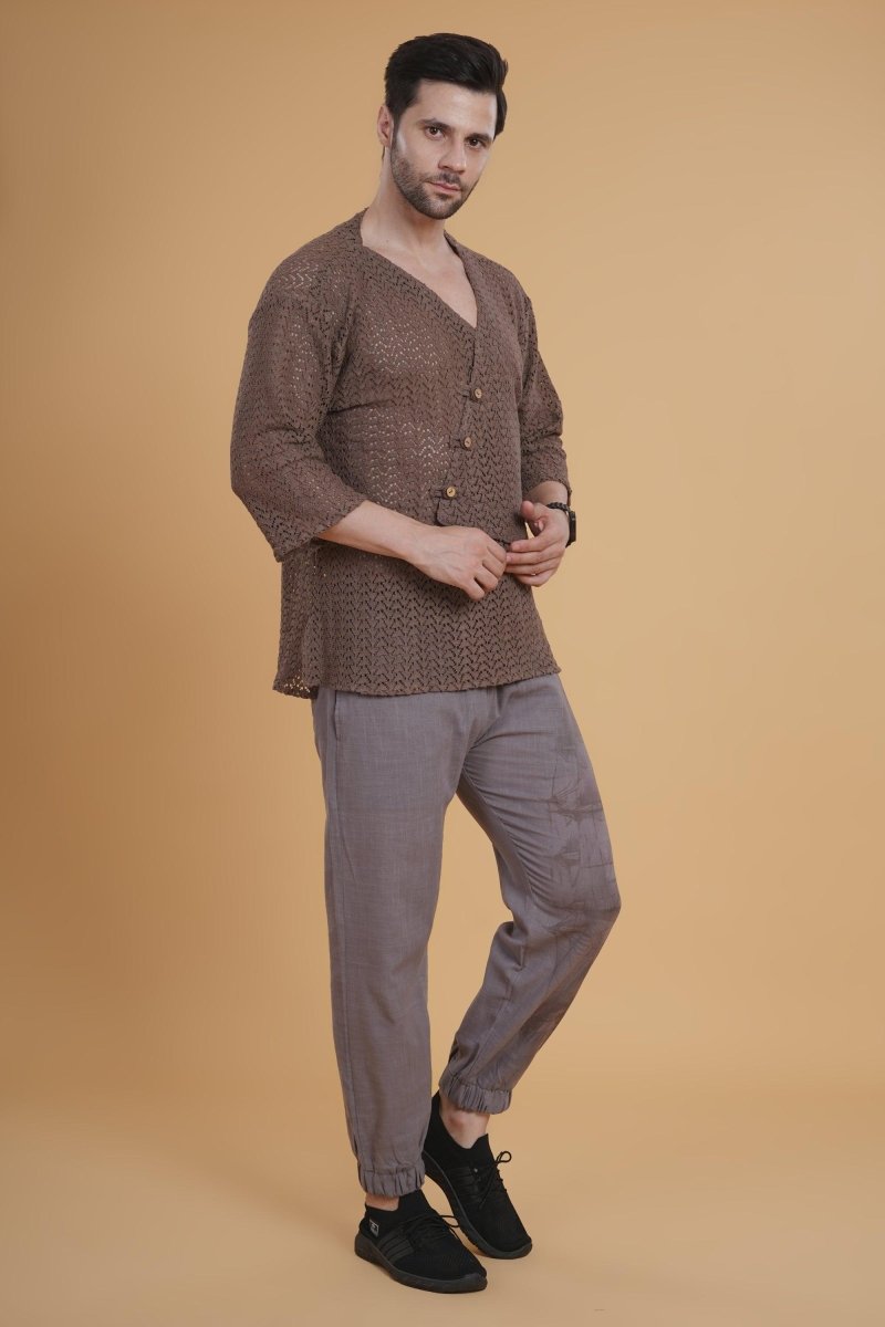 Clay Fold Crochet Kurta