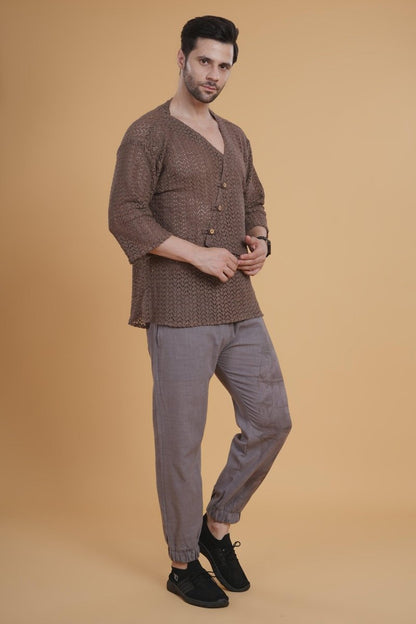 Clay Fold Crochet Kurta