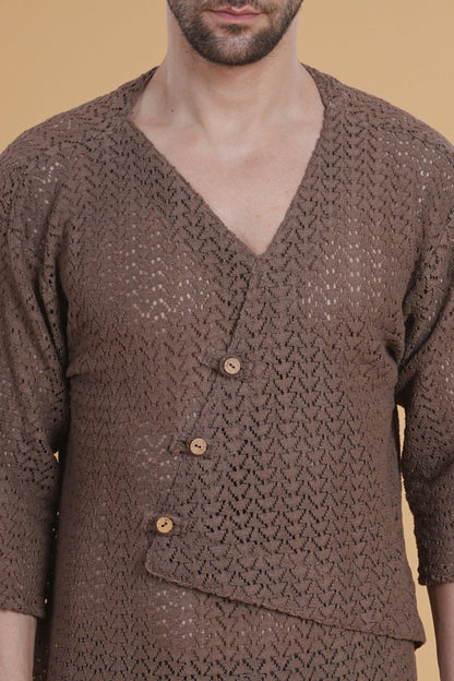 Clay Fold Crochet Kurta