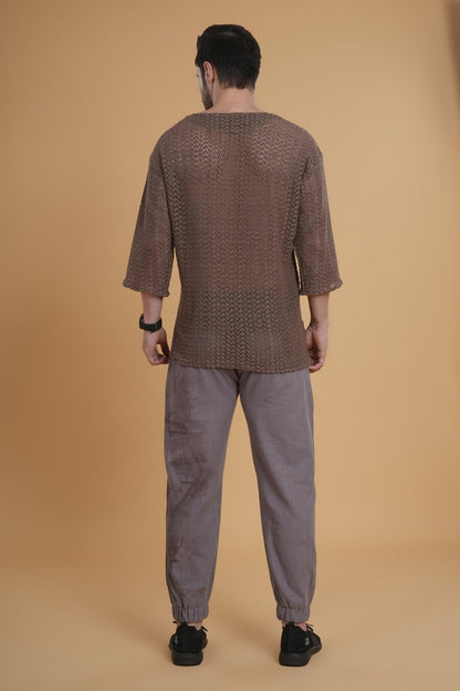 Clay Fold Crochet Kurta