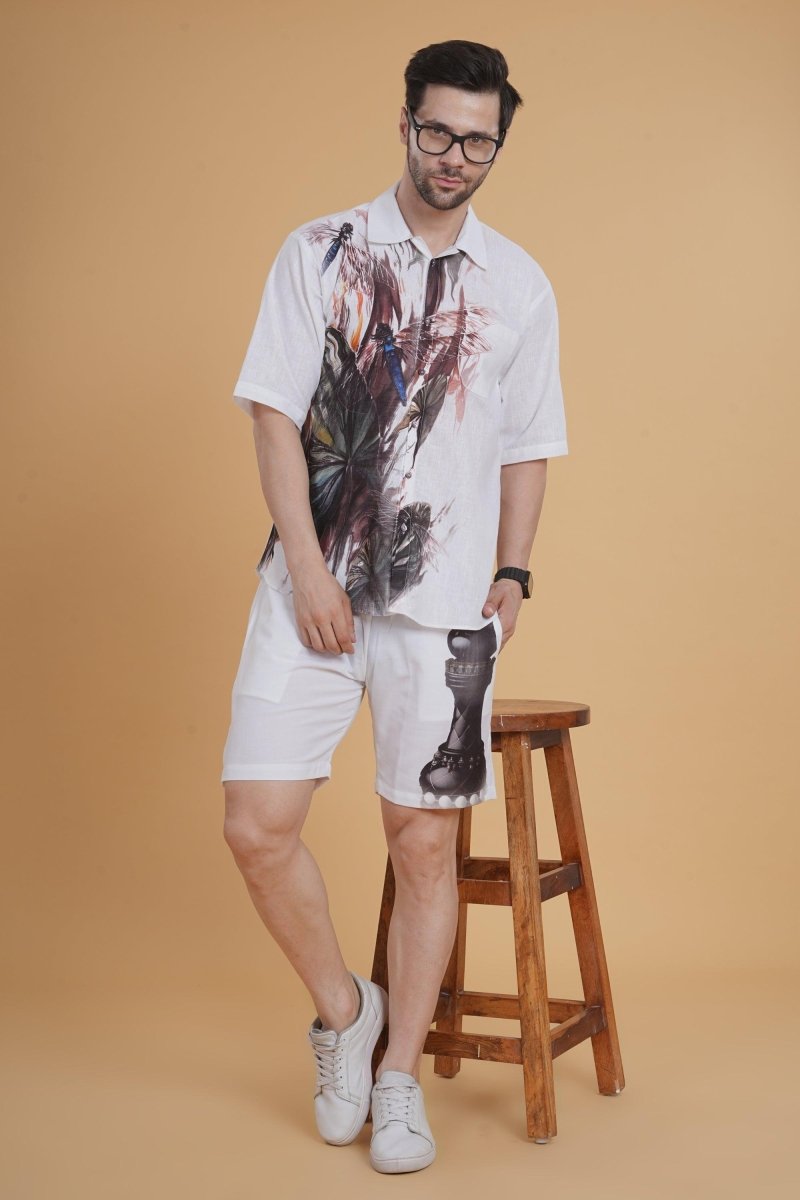 Tropical Checkmate Shorts - Nirmal Online