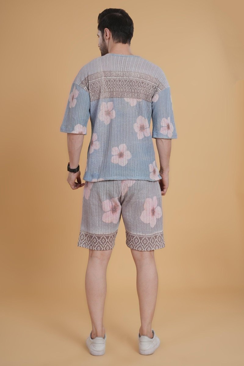 Island Bloom Crochet Kurta