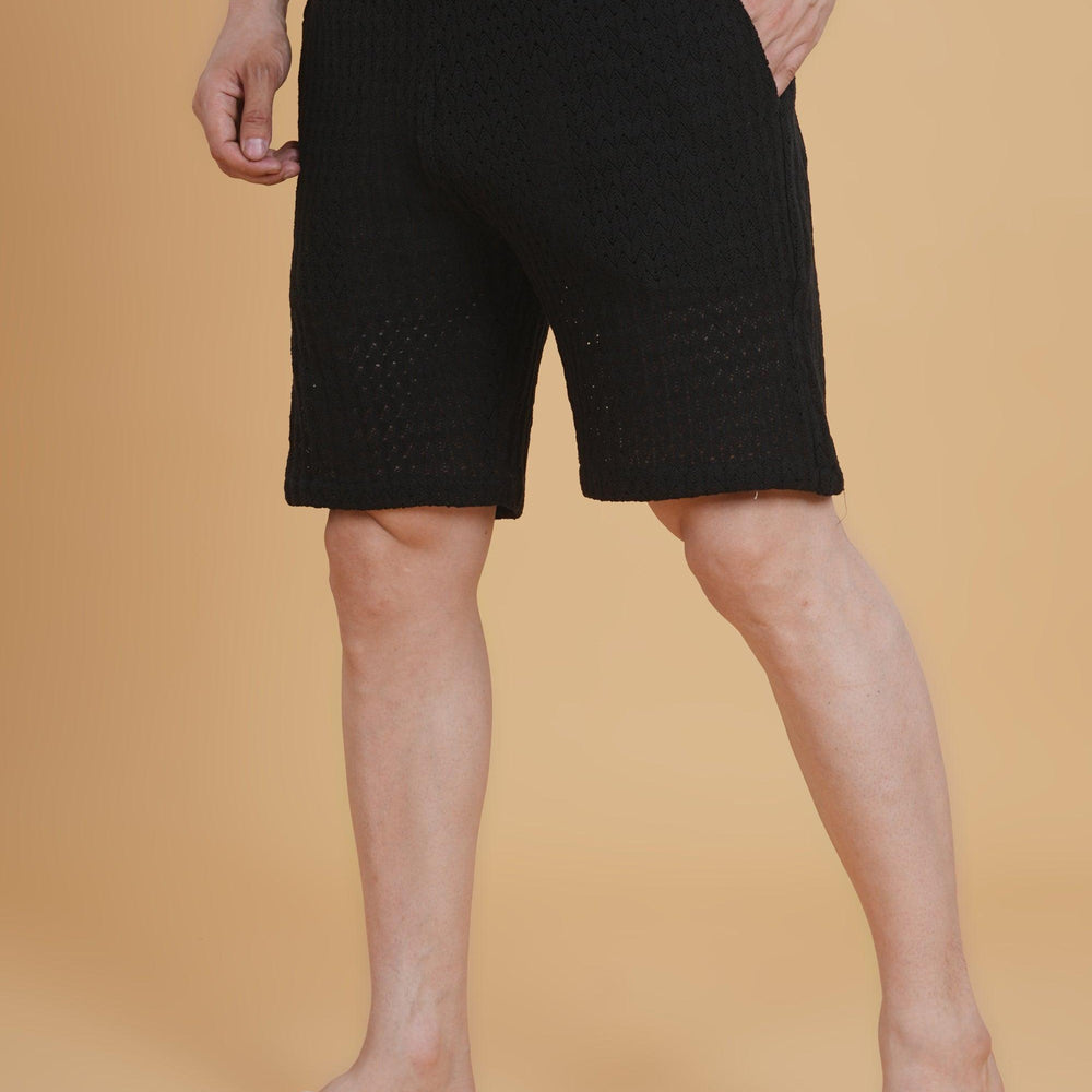 Nightgrid Crochet Short