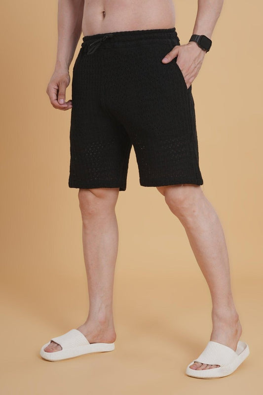 Nightgrid Crochet Short