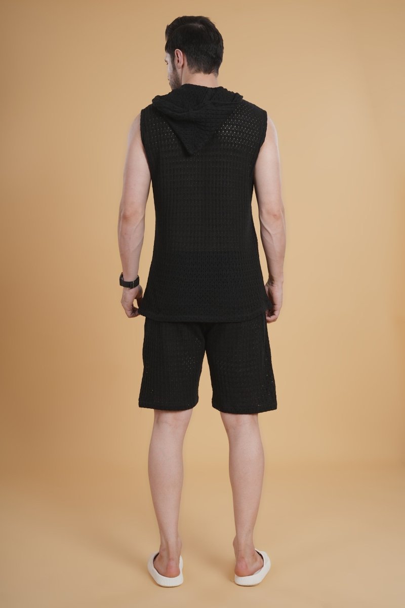 Nightgrid Crochet Hood