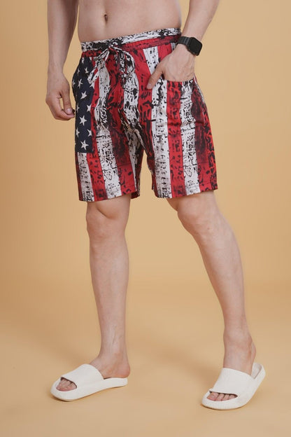 Star & Stripe printed Short