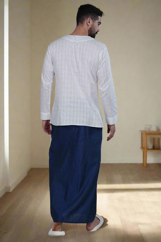 
                      
                        Blue Floral Digital Print PajamaLungi
                      
                    