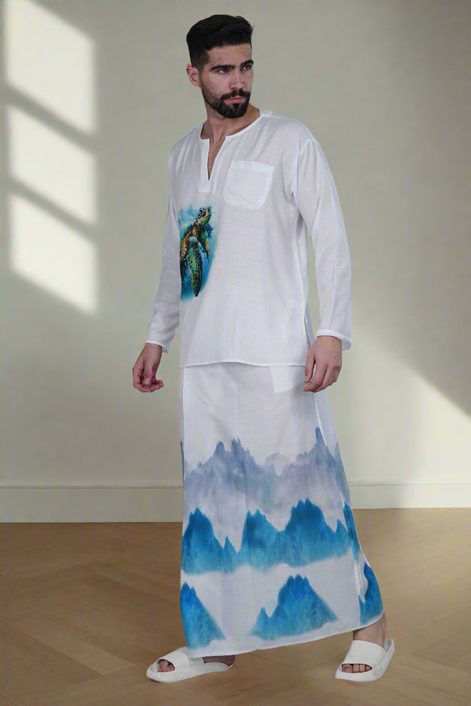 
                      
                        Ocean Breeze Ensemble Pajama Lungi
                      
                    